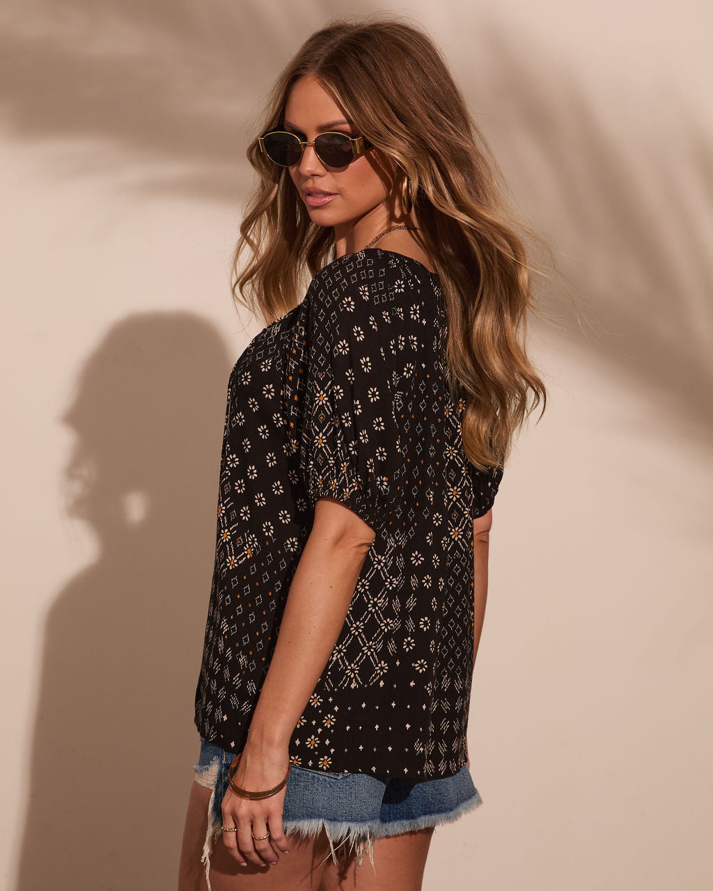 Botanical Muse Floral Print Blouse