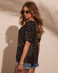 Botanical Muse Floral Print Blouse
