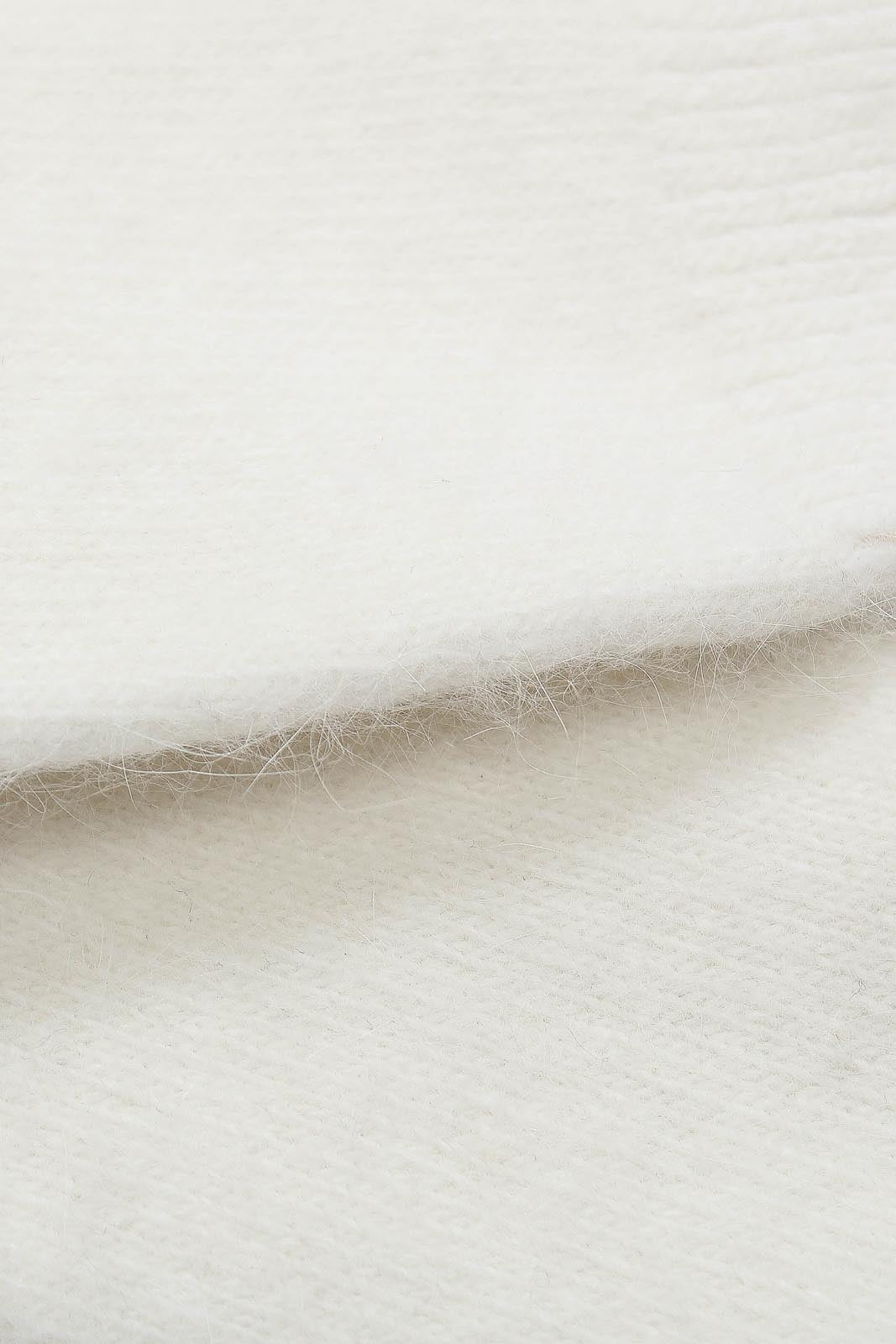 Ivory angora smooth socks