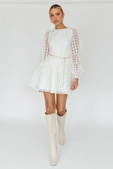 Tatiana Long Sleeve Plaid Mini Dress