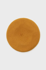 Mustard wool beret