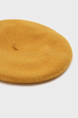 Mustard wool beret