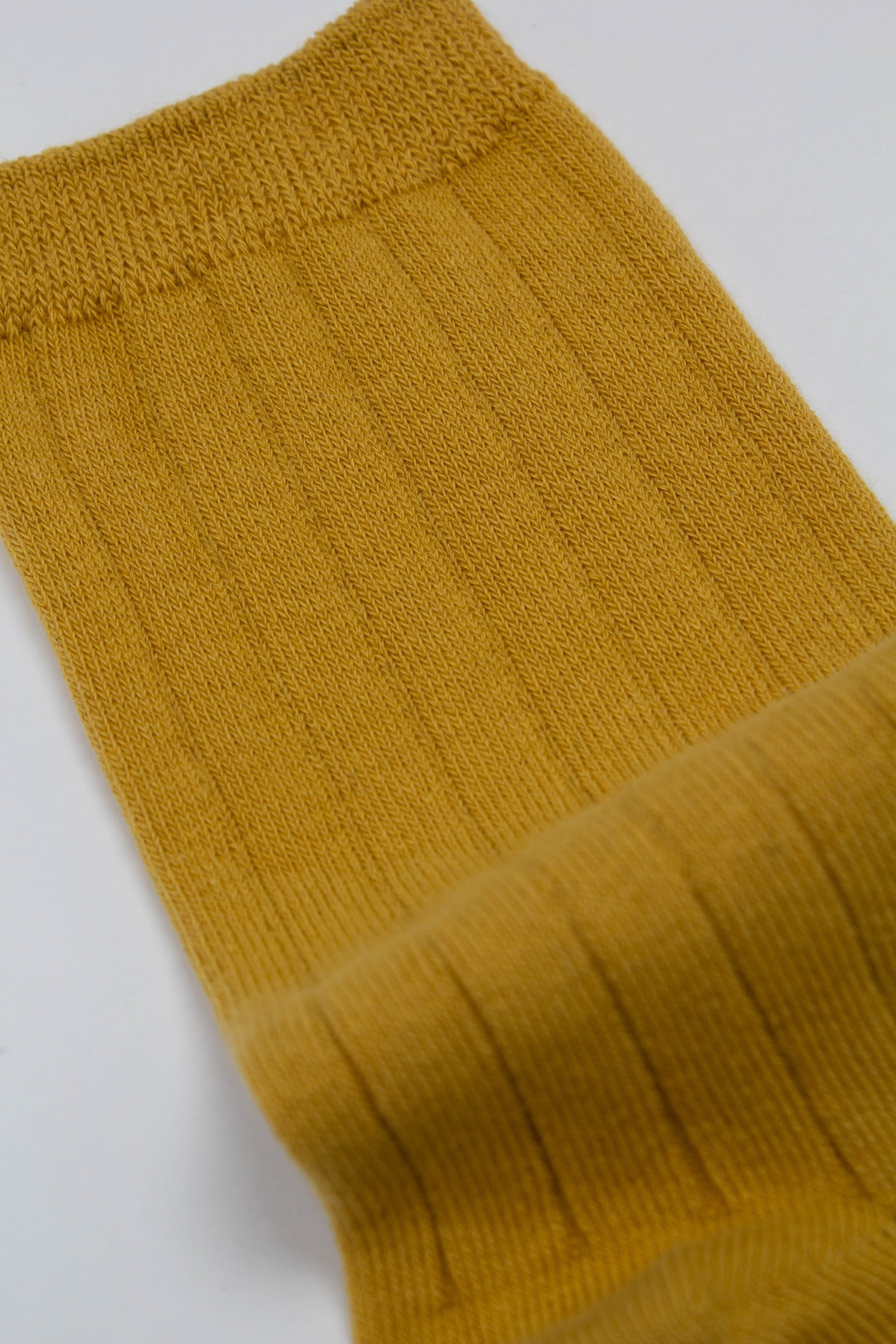 Mustard giant rib socks