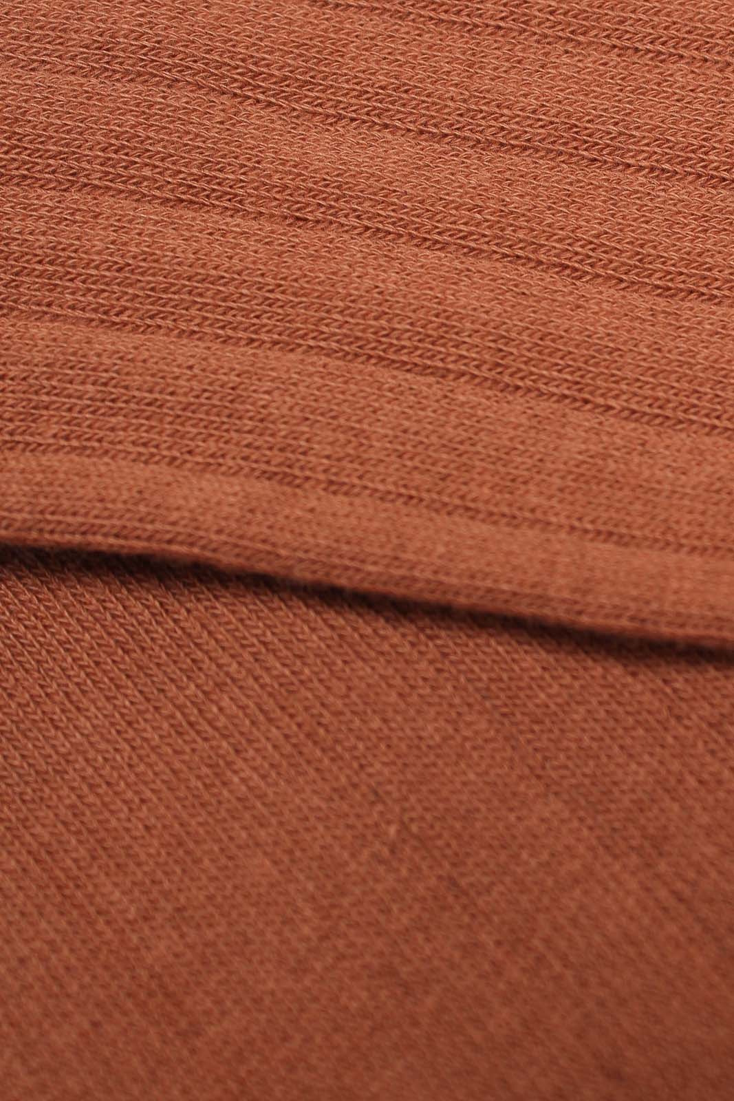 Brown giant rib socks