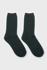 Teal giant rib socks