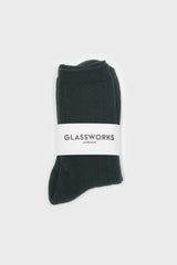 Teal giant rib socks