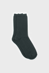 Teal giant rib socks