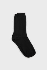 Black giant rib socks