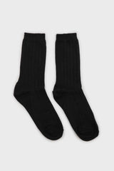 Black giant rib socks