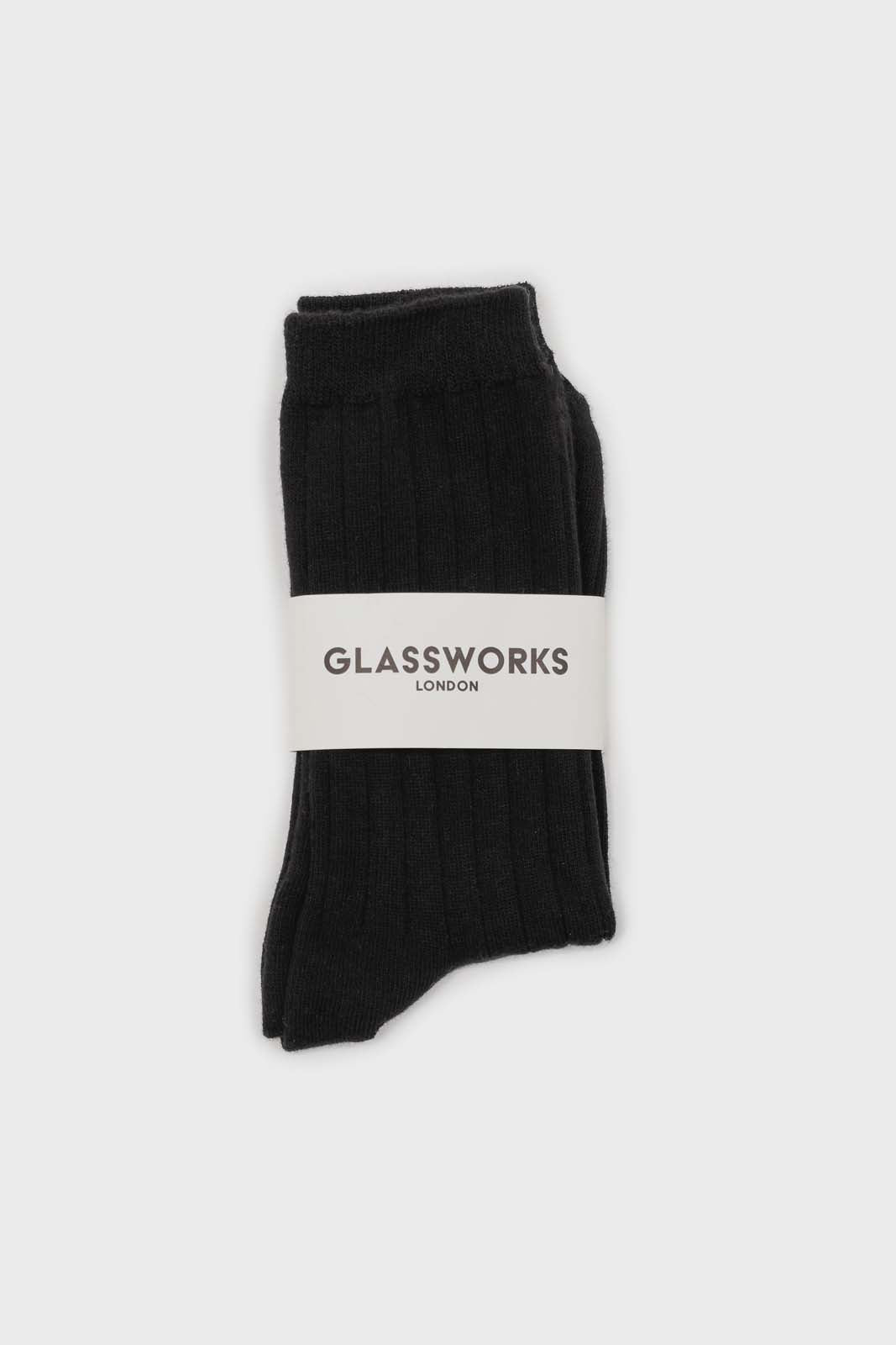 Black giant rib socks