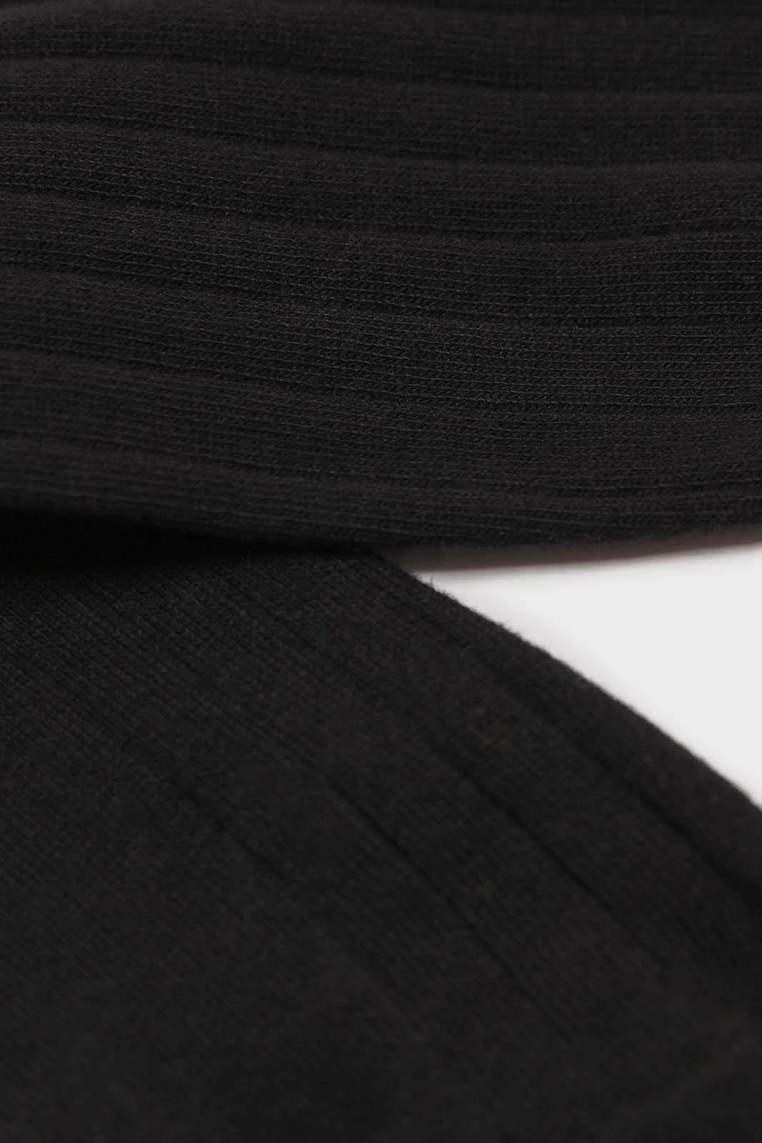 Black giant rib socks
