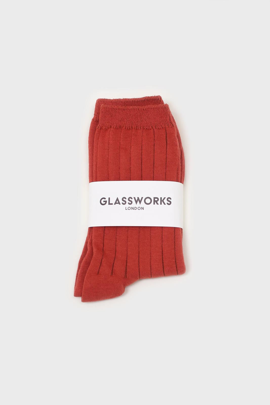 Orange giant rib socks
