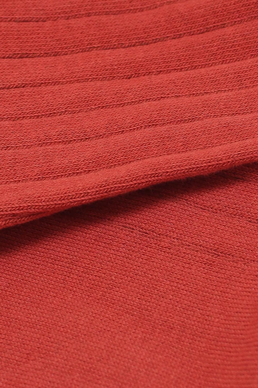 Orange giant rib socks