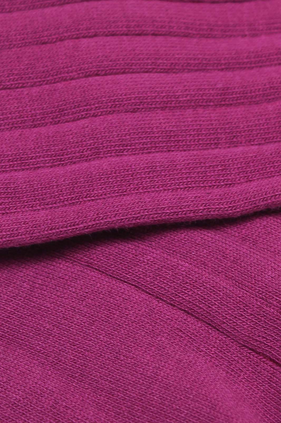 Purple giant rib socks