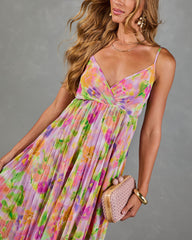 Garden Hush Floral Watercolor Maxi Dress