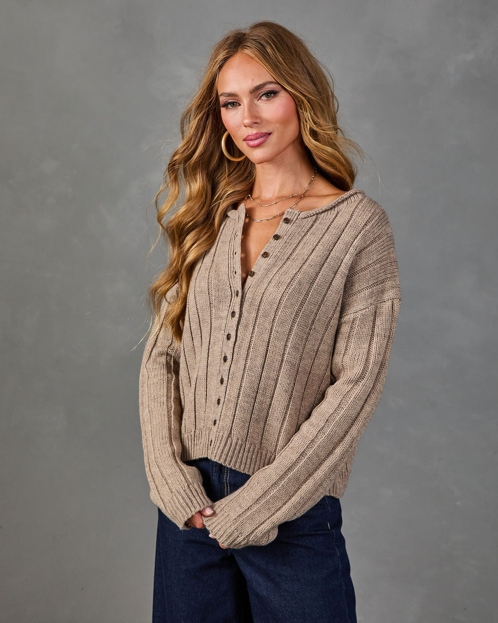 Collected Moments Ribbed Knit Cardigan