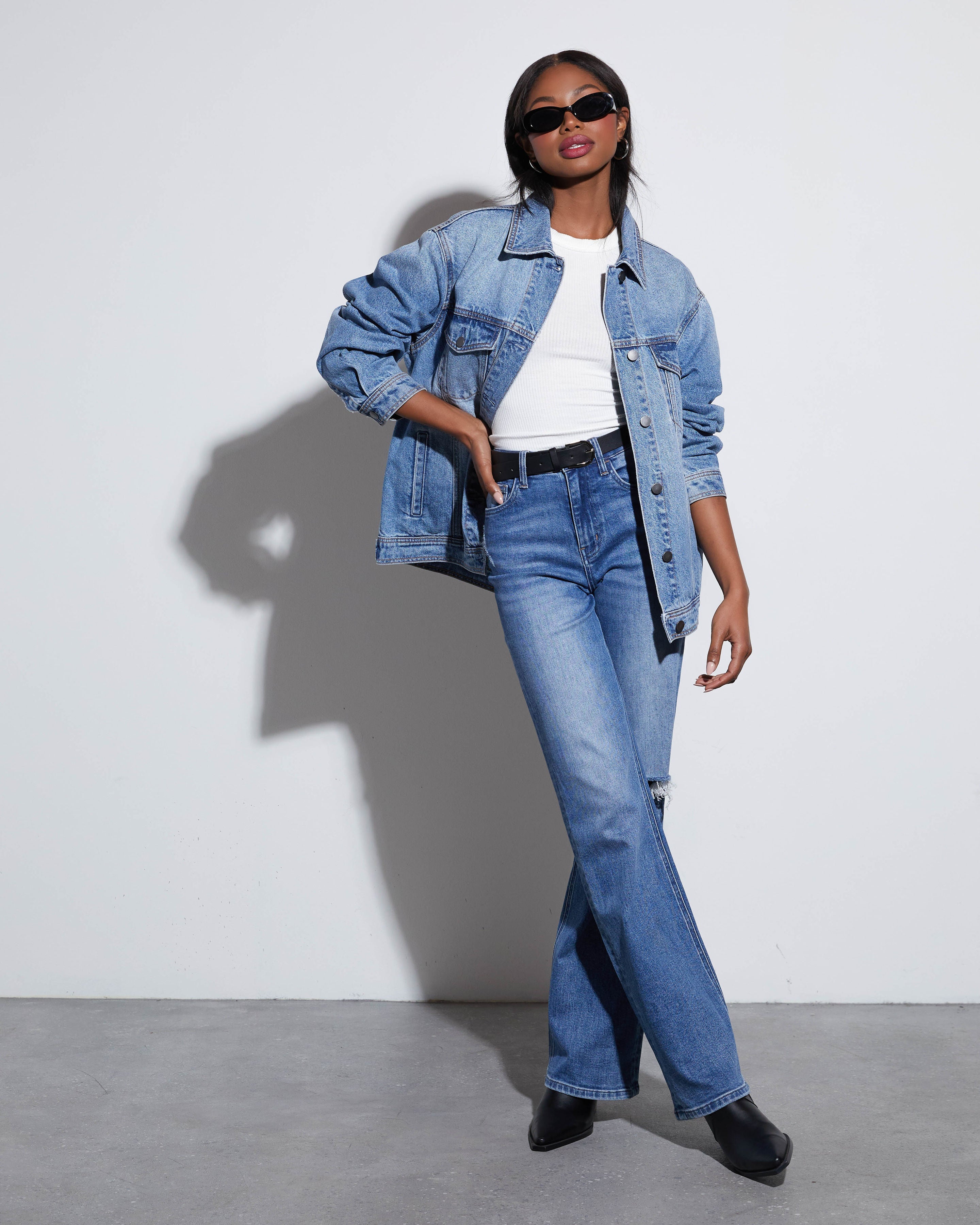 Influencer Oversized Denim Jacket