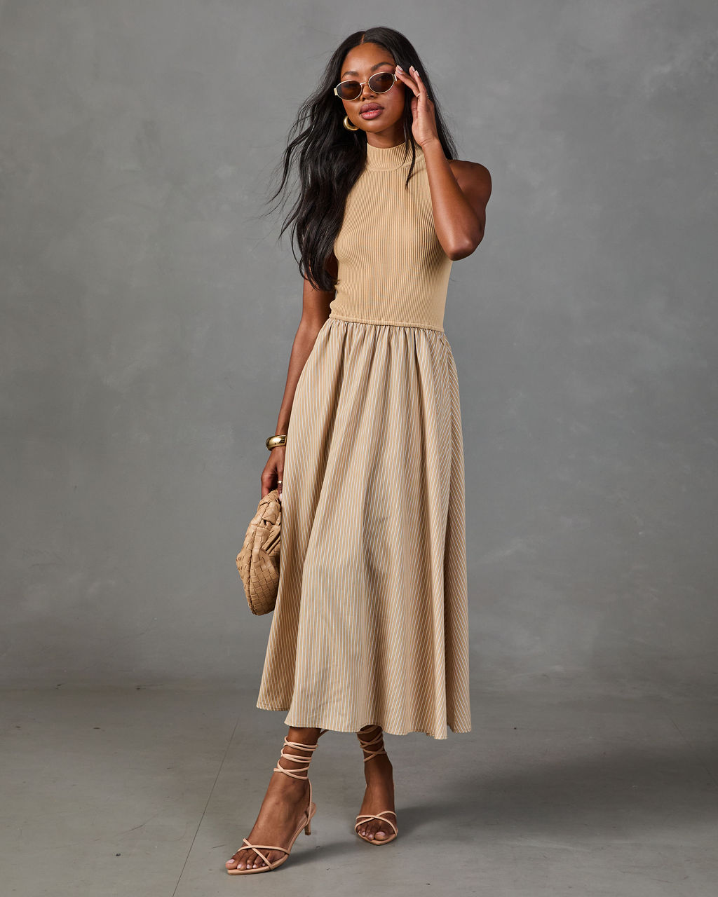 Weekend Darling Color Block Midi Dress