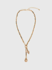 Kyrella Y Necklace Gold