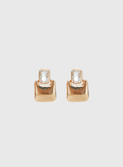 Luminary Diamante Detail Earrings Gold