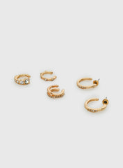 Mylla Cuff And Earring Pack Gold