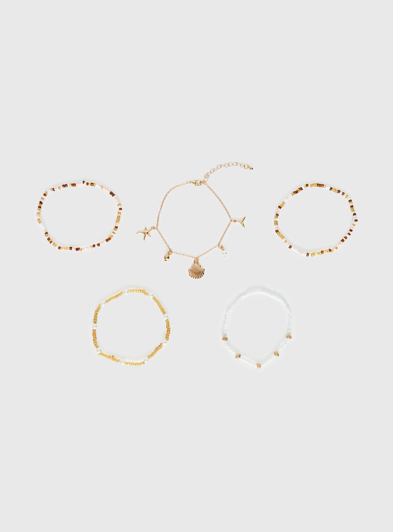 Baby I Know Anklet Pack Gold