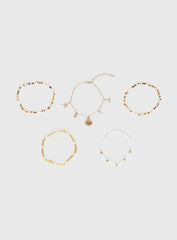 Baby I Know Anklet Pack Gold