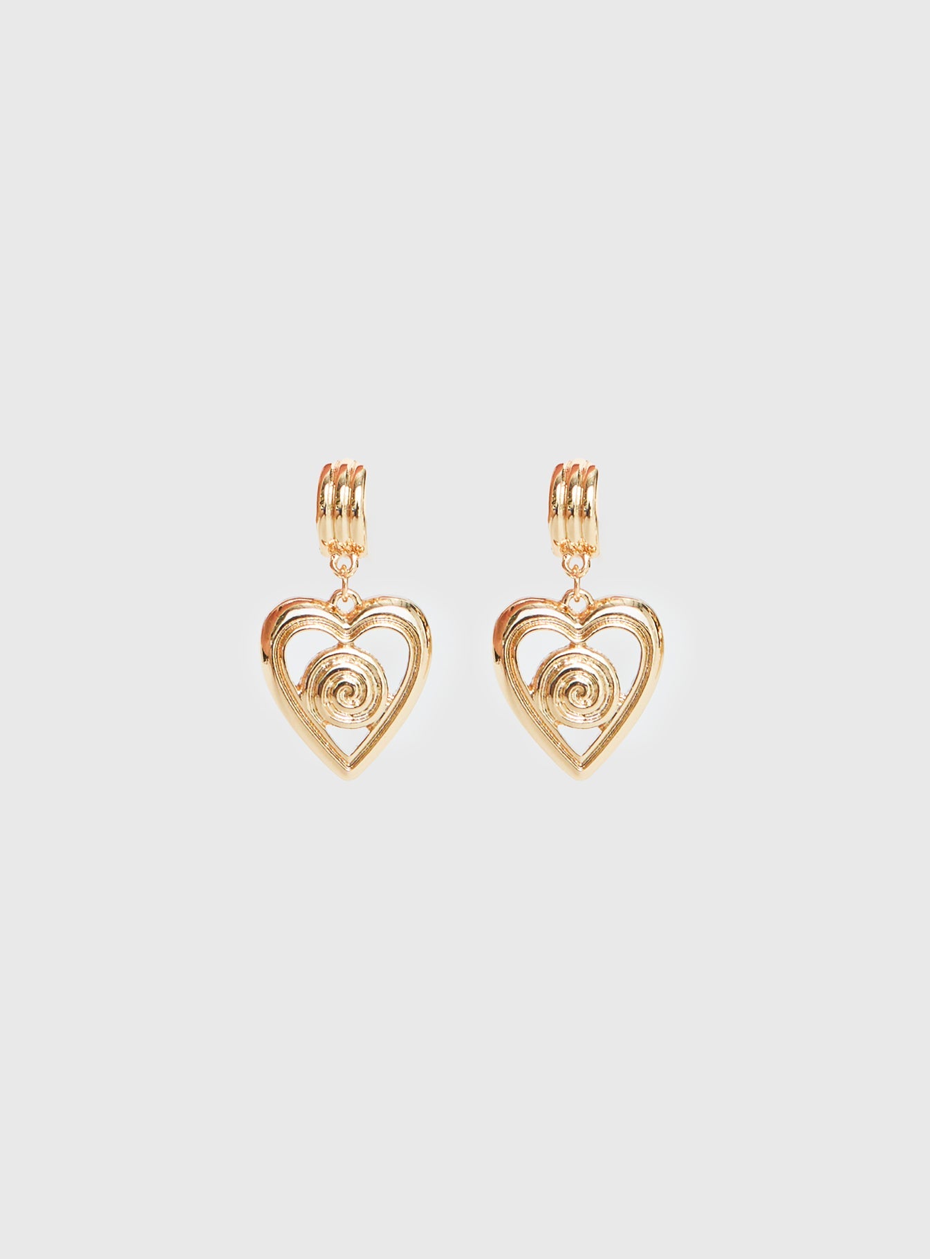 Giabella Heart Earrings Gold