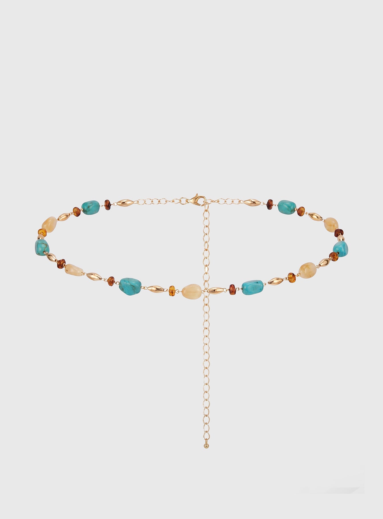 Vaila Bead Detail Belt Gold
