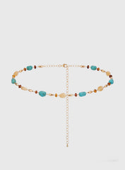Vaila Bead Detail Belt Gold