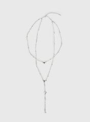 Whatever You Need Y Necklace Silver