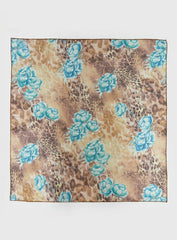 Nellie Chiffon Scarf Leopard Floral
