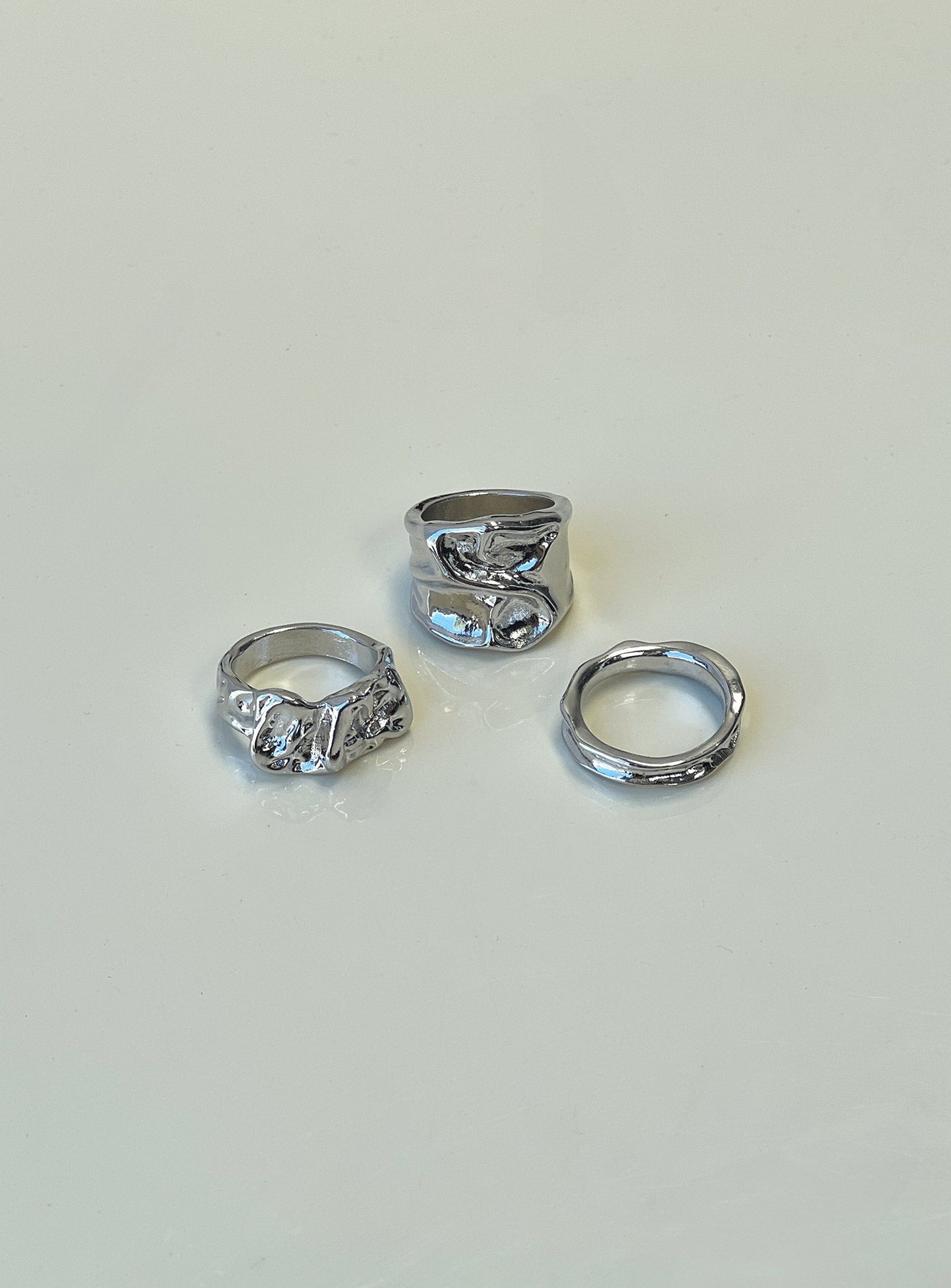 Two Young Hearts Ring Pack Silver