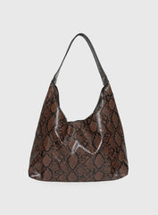Peta & Jain Jami Slouch Bag Chocolate Snake