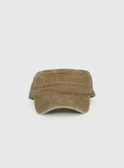 Odera Military Cap Washed Beige