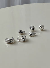 Run The Party Earring Pack Silver
