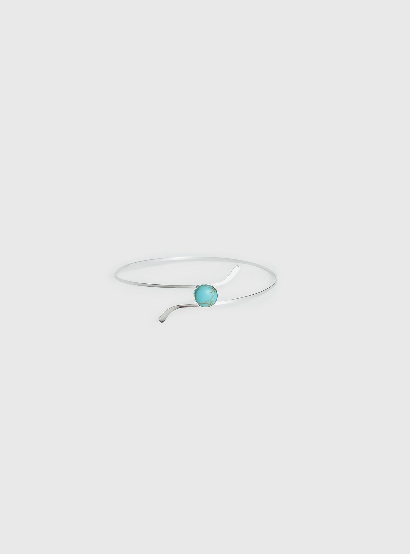 Sascia Arm Cuff Silver / Turquoise