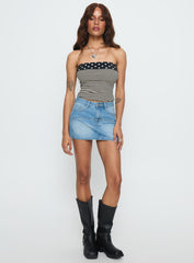 Cailin Denim Mini Skirt Light Blue Wash