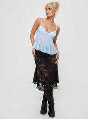 Zami Pleat Top Blue