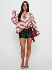 Rebels Jersey Burgundy Blush Stripe