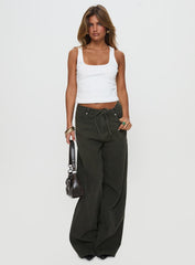 Bruiser Tie Waist Jeans Green Petite