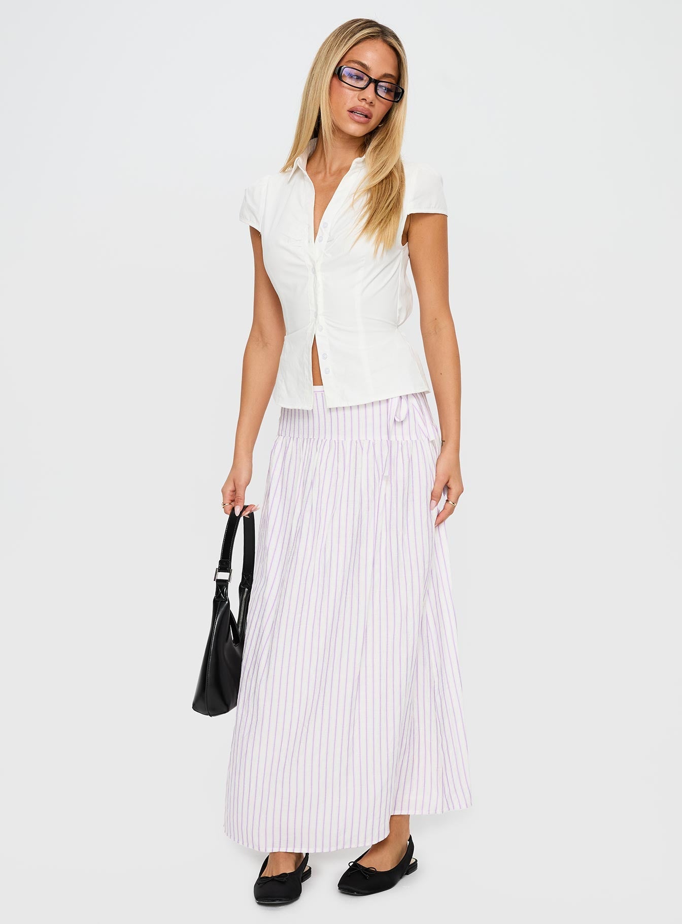 Antheia Maxi Skirt White Multi