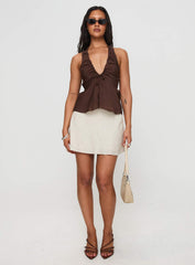 Gadot Halter Top Brown