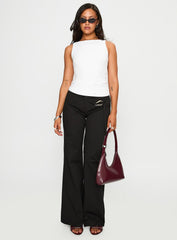 Lose Your Number High Neck Top White