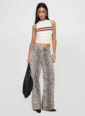 Top Model Jeans Leopard Fade