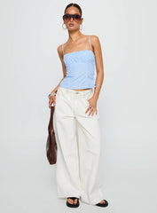 Isolabella Top Blue Stripe