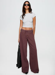 Baccarat Belted Pant Chocolate