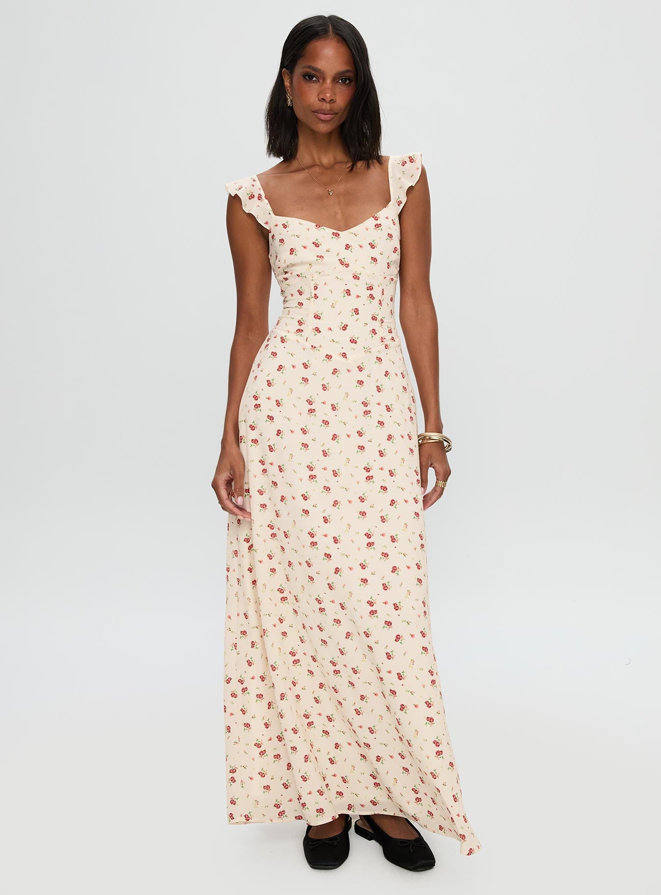 Maryana Maxi Dress Cream / Multi