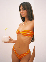 Tamrali Bikini Bottoms Orange Stripe