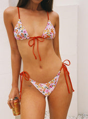Love And Light Tie Side Bikini Bottoms Multi Floral